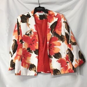 Alfred Dunner Women’s Floral Blazer Size 6P NEW with Tags